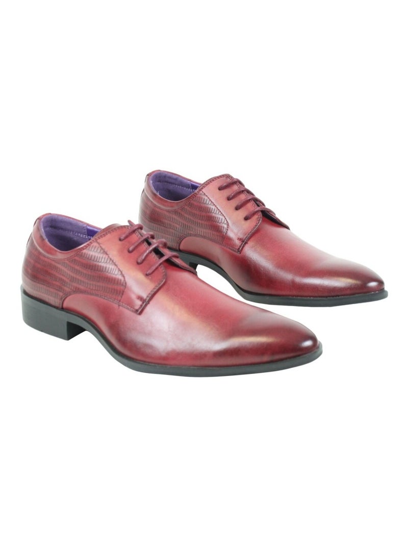 Derbies à motifs Kebello Rouge - Kiabi