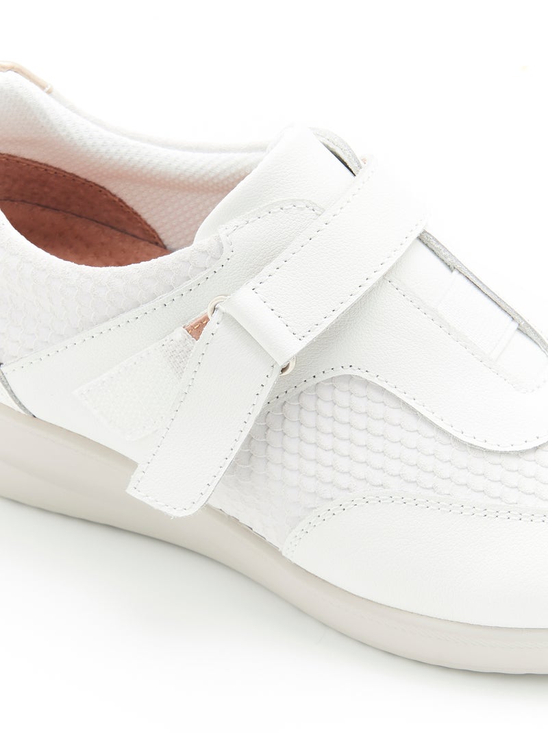 Derbies à scratch Amortyl - Damart Blanc - Kiabi