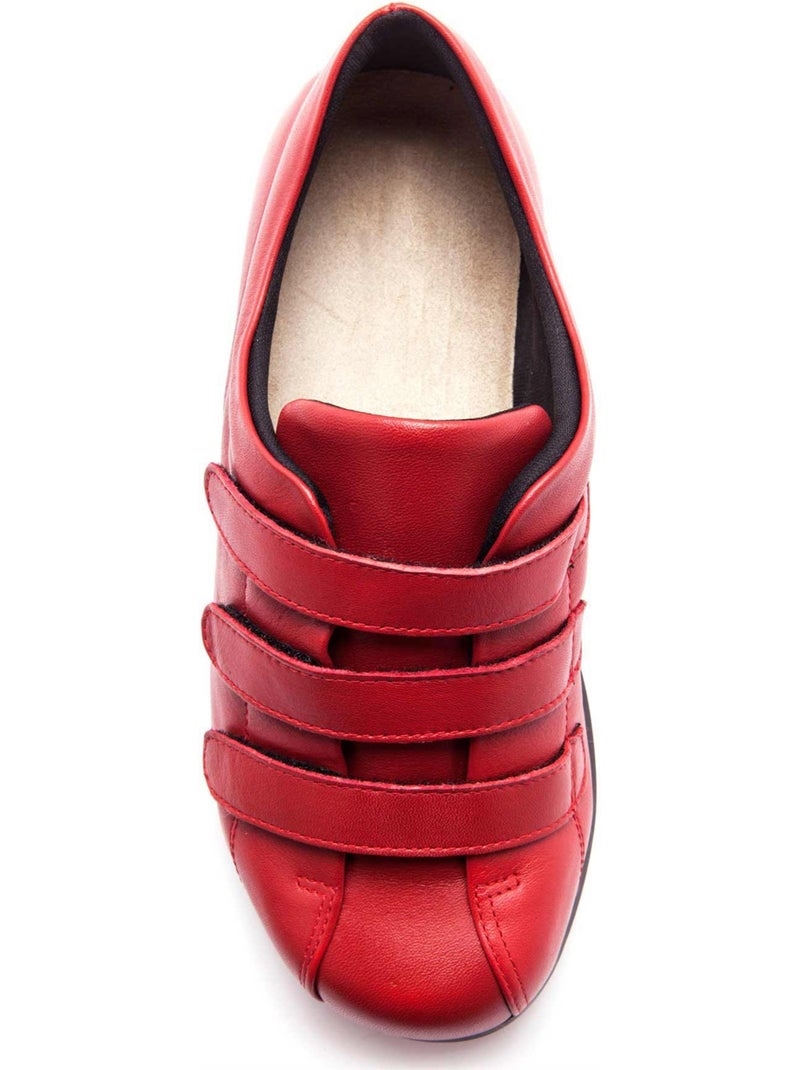 Derbies à scratch pour pieds sensibles - PEDICONFORT Rouge - Kiabi