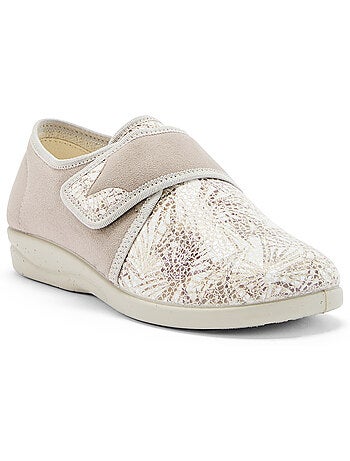 Derbies à scratch tissu extensible - PEDICONFORT