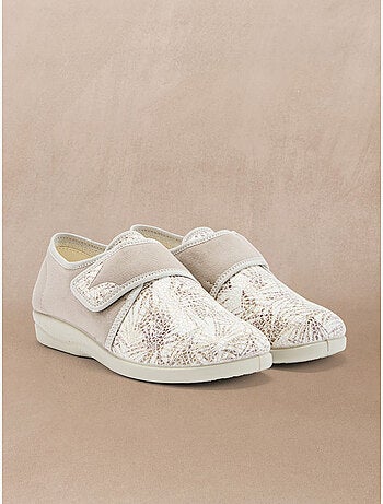 Derbies à scratch tissu extensible - PEDICONFORT