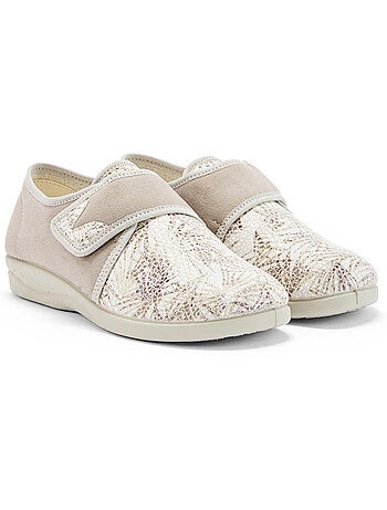 Derbies à scratch tissu extensible - PEDICONFORT