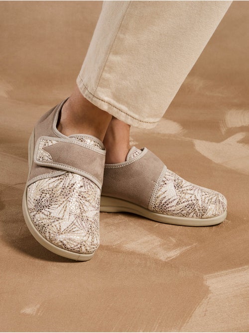 Derbies à scratch tissu extensible - PEDICONFORT - Kiabi