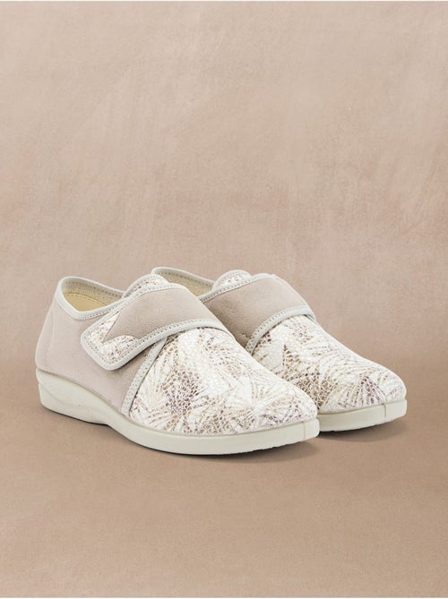 Derbies à scratch tissu extensible - PEDICONFORT - Kiabi