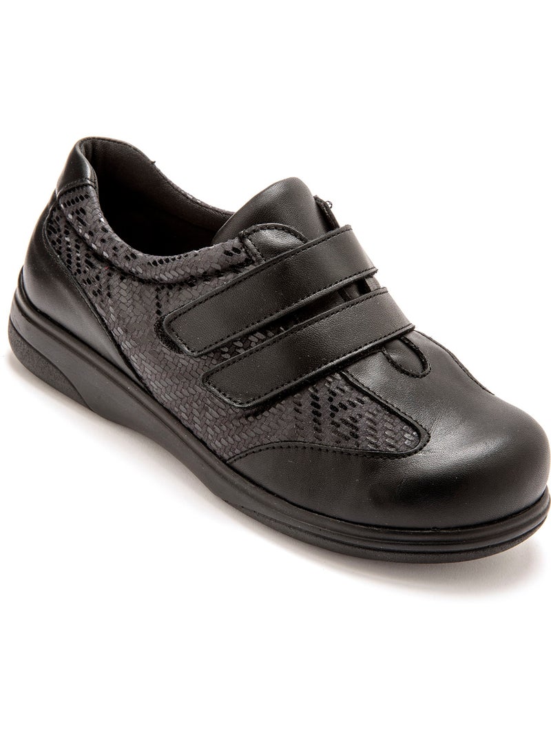 Derbies à scratchs - PEDICONFORT Noir Noir - Kiabi