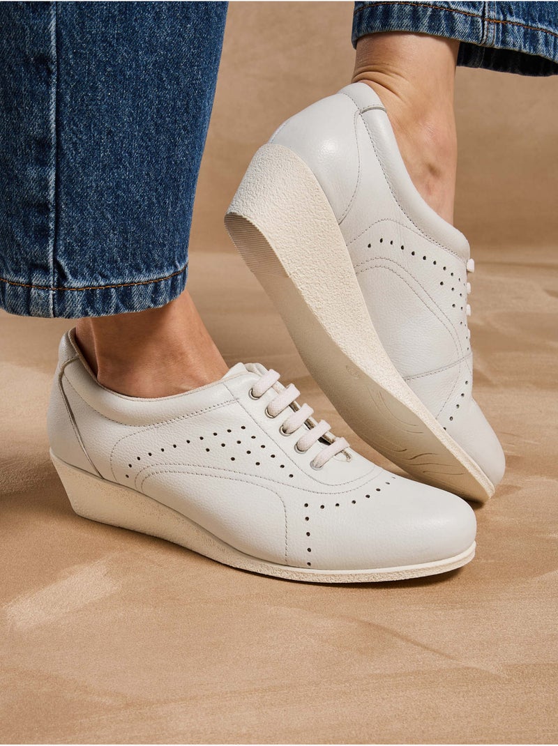 Derbies à semelle compensée - PEDICONFORT Blanc Blanc - Kiabi
