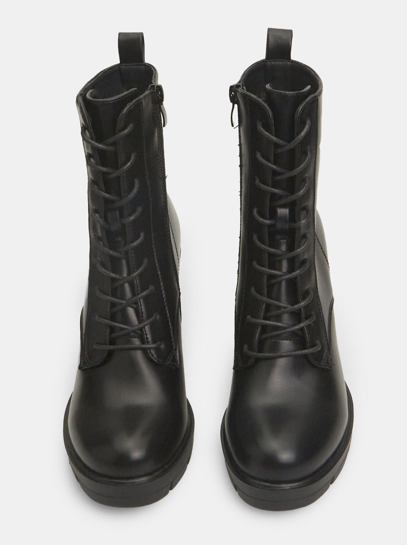 Derbies à talons BATA Noir - Kiabi