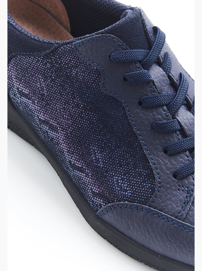 Derbies Amortyl à lacets élastiqués - Damart Bleu - Kiabi