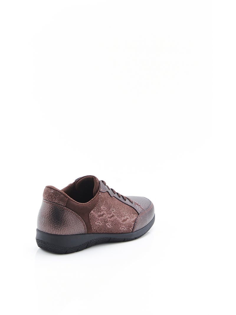 Derbies Amortyl à lacets élastiqués - Damart Marron - Kiabi