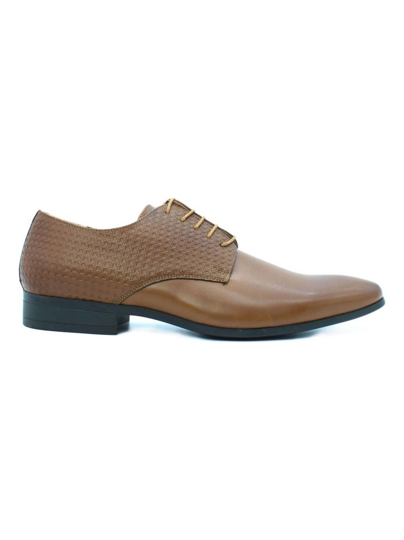 Derbies avec motifs Kebello Marron - Kiabi
