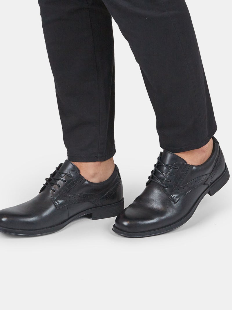 Derbies Bata 24H en cuir Noir - Kiabi