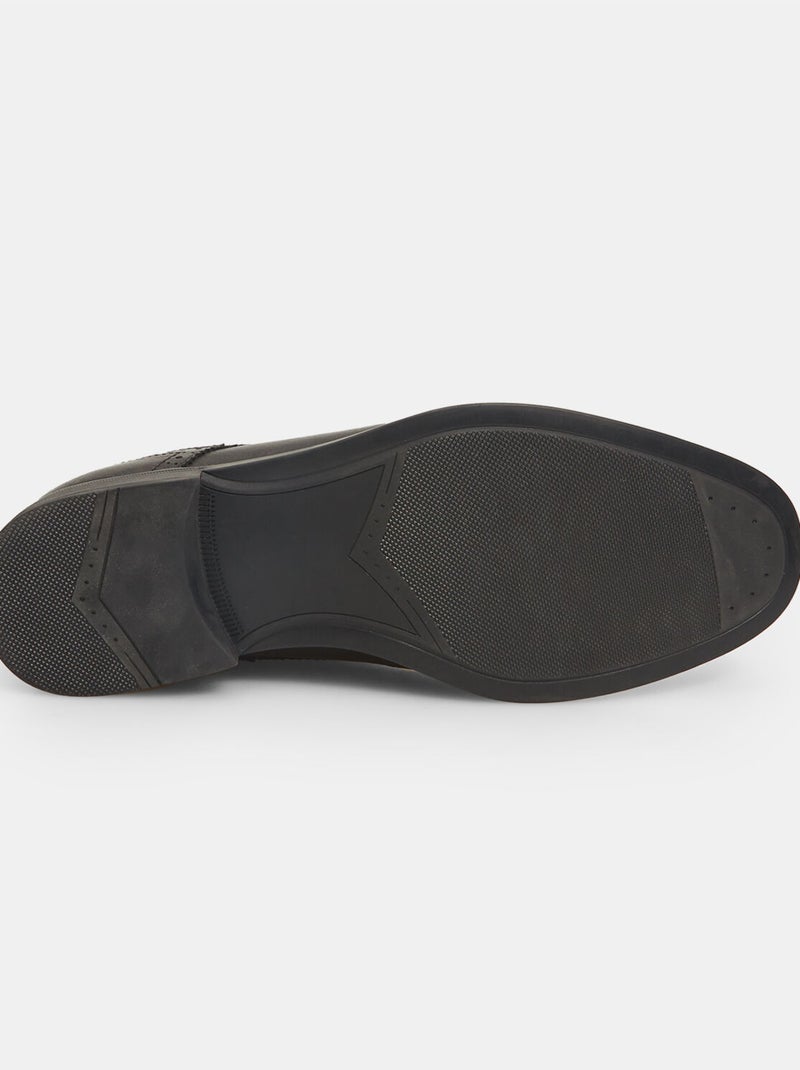 Derbies Bata 24H en cuir Noir - Kiabi