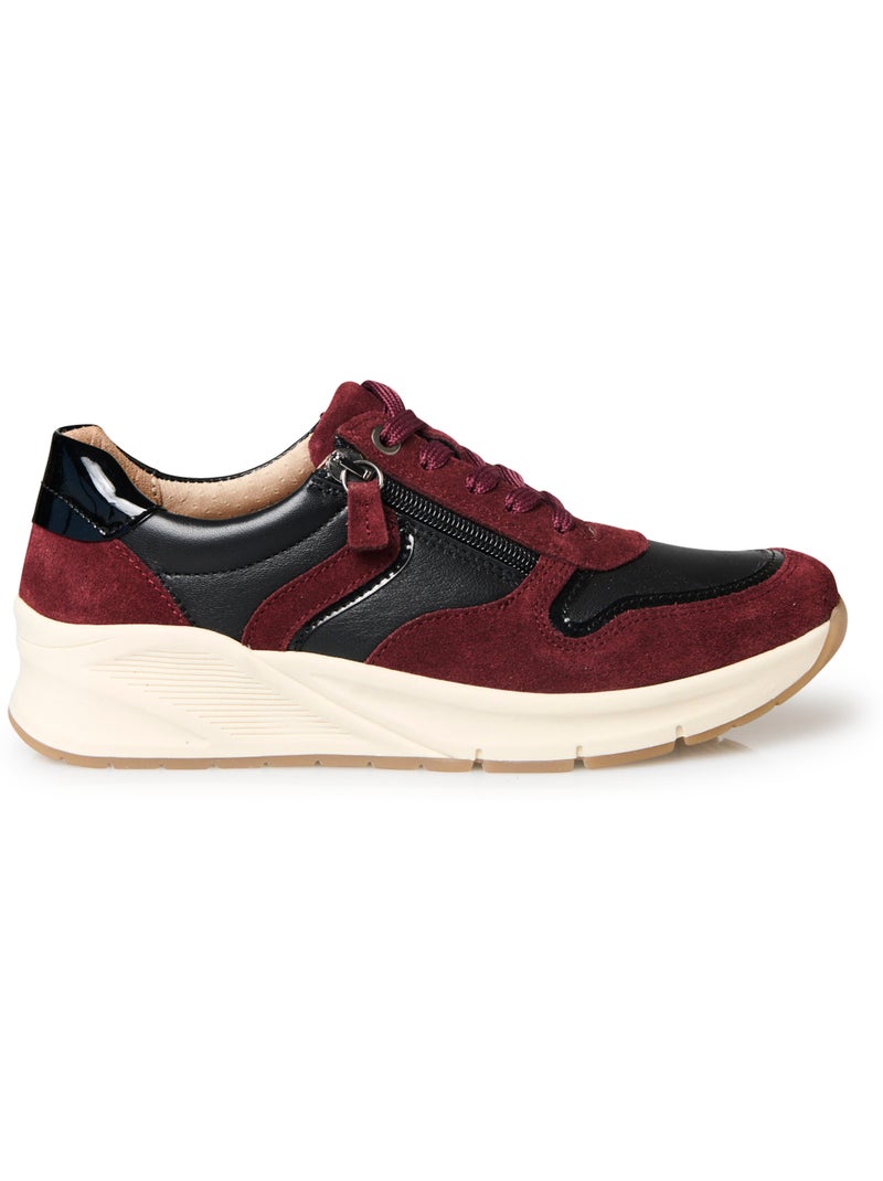Derbies bicolores semelle amovible - PEDICONFORT Noir Bordeaux - Kiabi