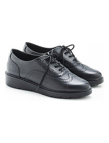 Derbies bout fleuri à lacets - damart
