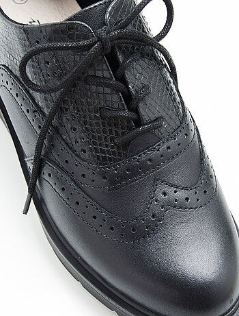 Derbies bout fleuri à lacets - damart