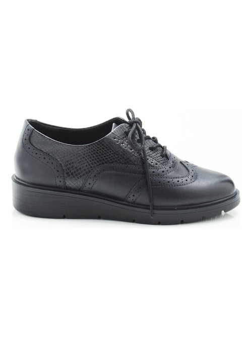 Derbies bout fleuri à lacets - damart - Kiabi