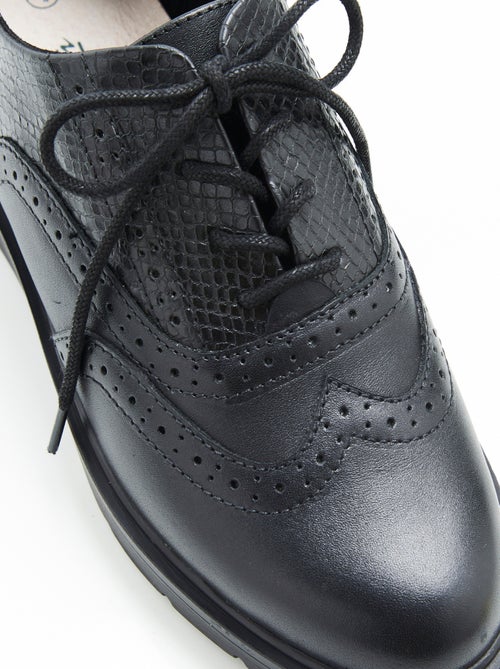 Derbies bout fleuri à lacets - damart - Kiabi