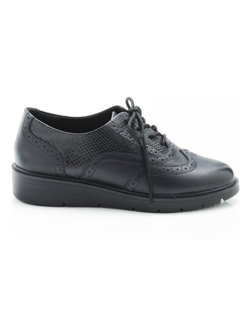 Derbies bout fleuri à lacets - damart - Kiabi