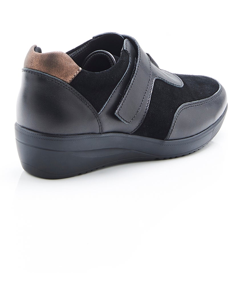 Derbies compensés à scratch Amortyl - Damart Noir - Kiabi