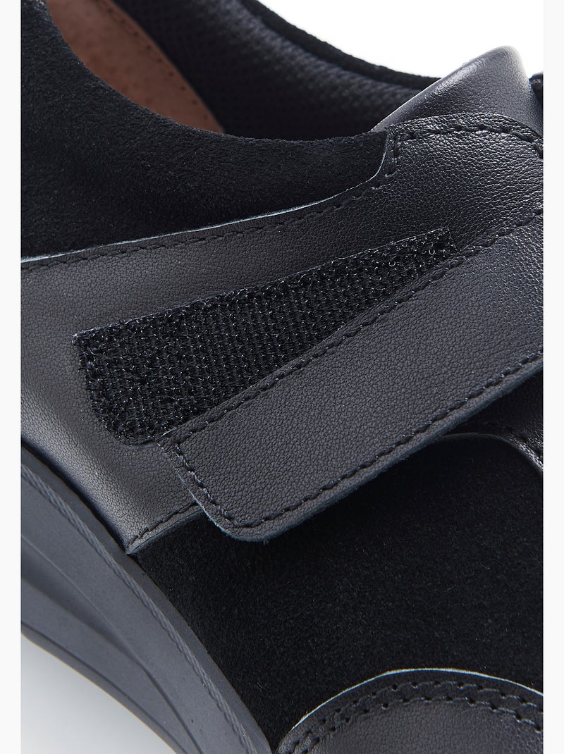 Derbies compensés à scratch Amortyl - Damart Noir - Kiabi