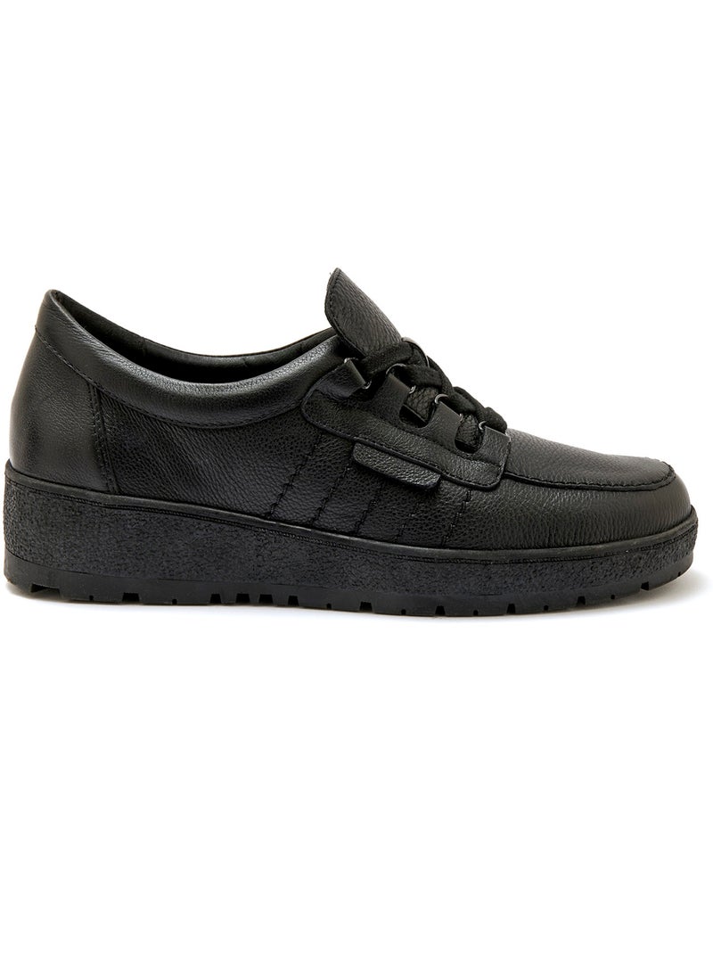 Derbies compensés cuir - PEDICONFORT Noir Noir - Kiabi