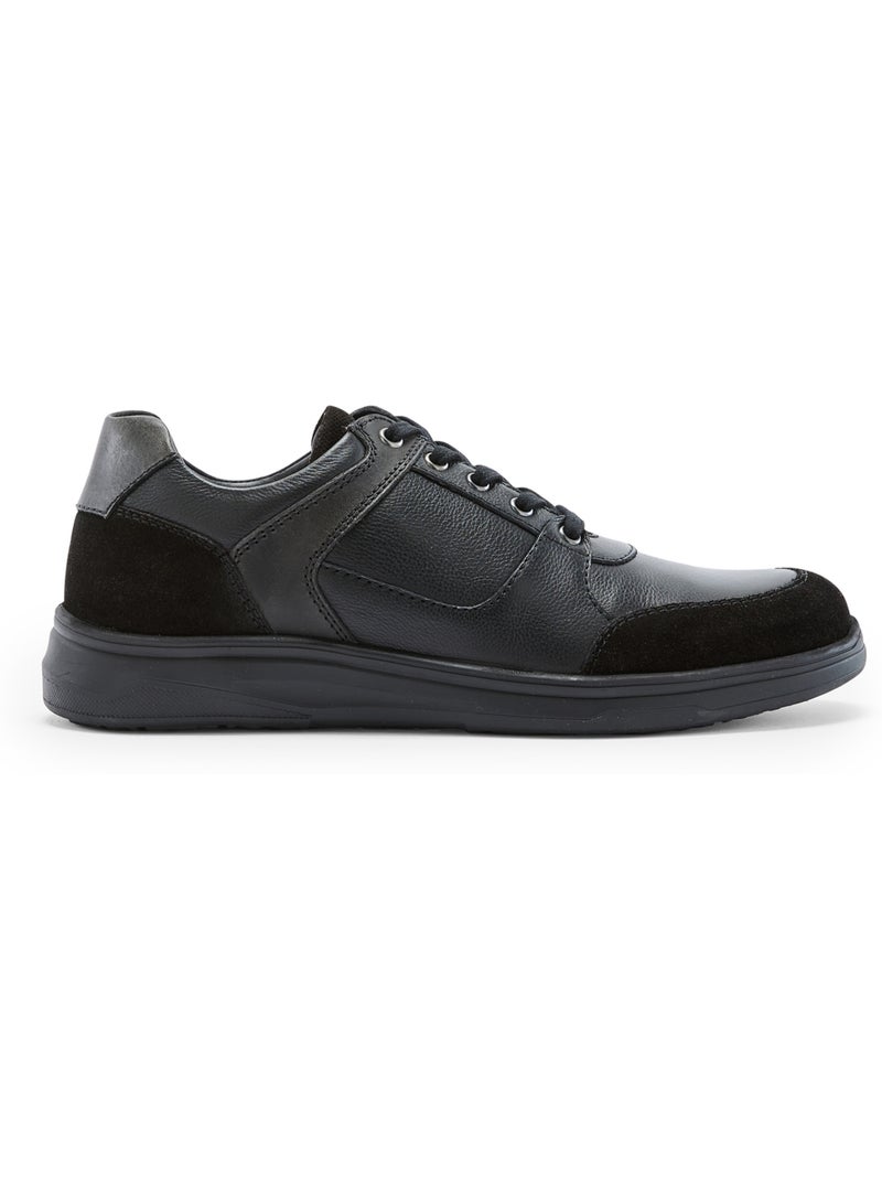 Derbies confortables en cuir - PEDICONFORT Noir Noir - Kiabi