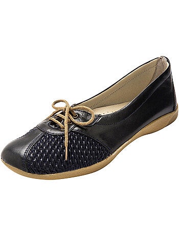 Derbies côtés extensibles cuir - PEDICONFORT