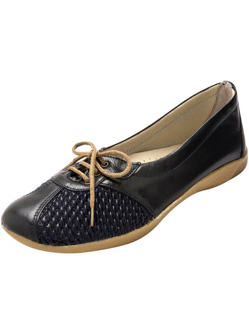 Derbies côtés extensibles cuir - PEDICONFORT - Kiabi