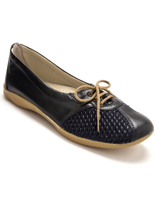 Derbies côtés extensibles cuir - PEDICONFORT - Kiabi