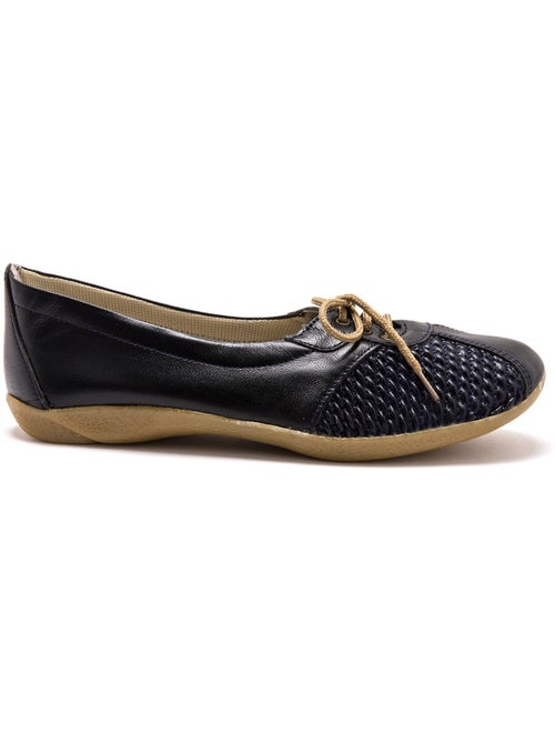 Derbies côtés extensibles cuir - PEDICONFORT - Kiabi