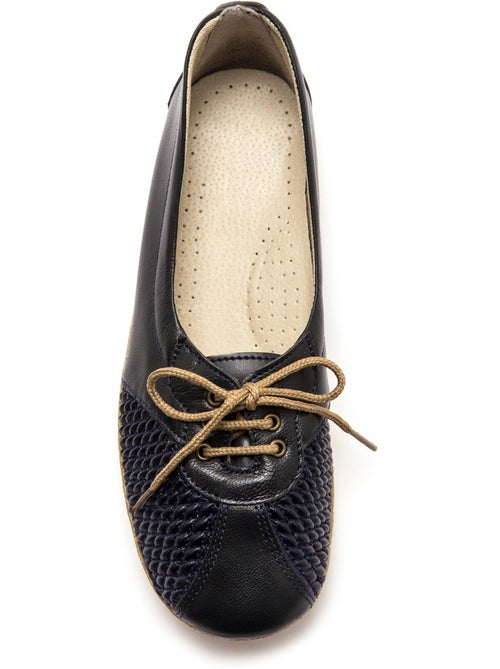 Derbies côtés extensibles cuir - PEDICONFORT - Kiabi