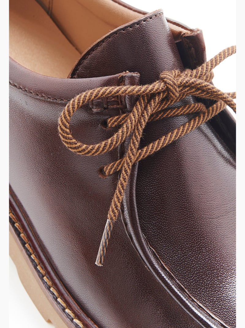 Derbies crantés Amortyl - Damart Marron - Kiabi