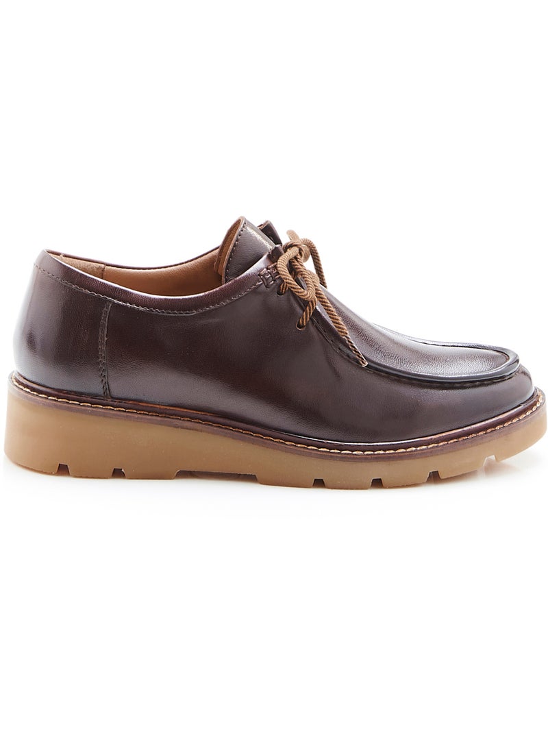 Derbies crantés Amortyl - Damart Marron - Kiabi