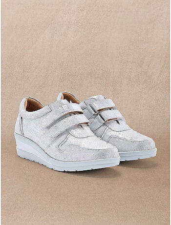 Derbies cuir à scratchs - PEDICONFORT
