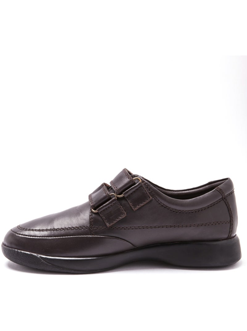 Derbies cuir avec aérosemelle - PEDICONFORT Marron - Kiabi
