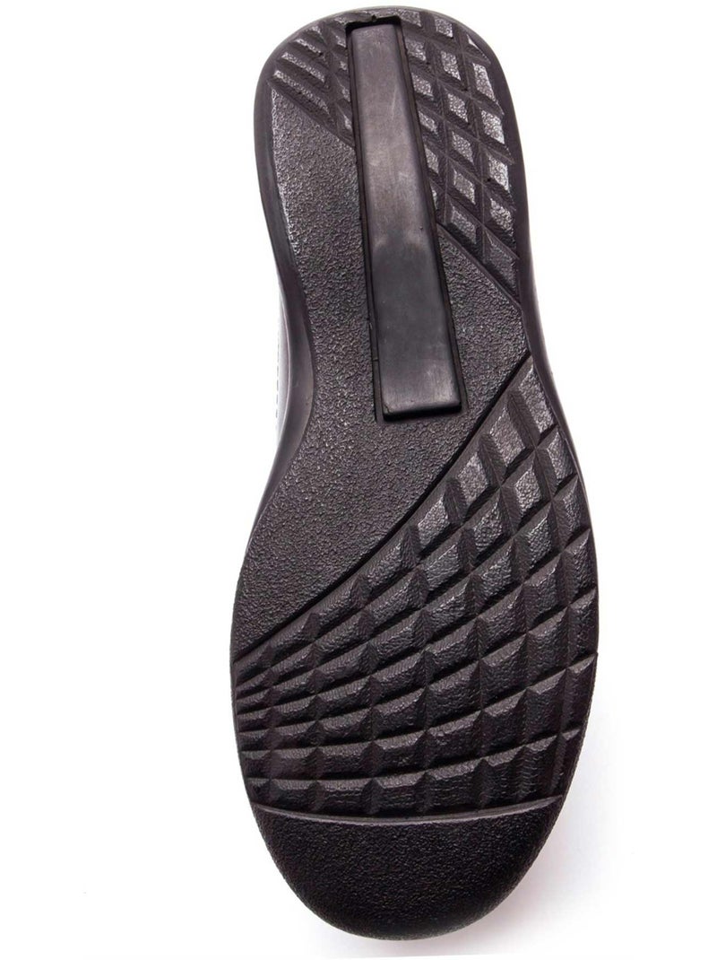 Derbies cuir avec aérosemelle - PEDICONFORT Noir Noir - Kiabi