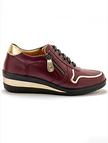 Derbies cuir détails métallisés - PEDICONFORT