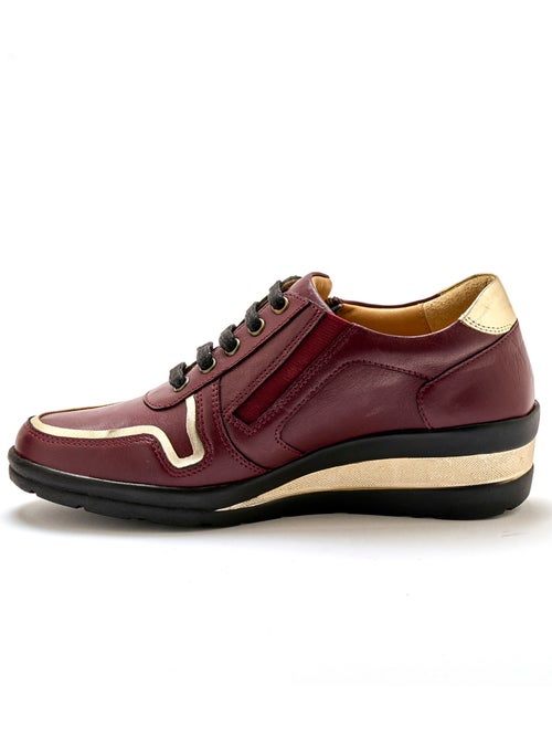 Derbies cuir détails métallisés - PEDICONFORT - Kiabi
