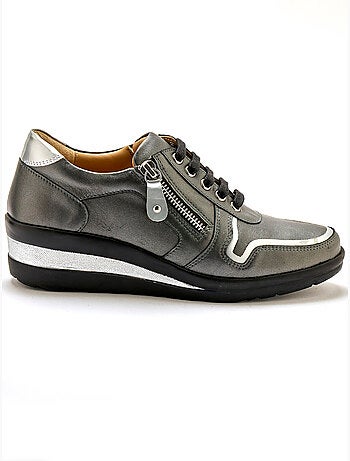 Derbies cuir détails métallisés - PEDICONFORT
