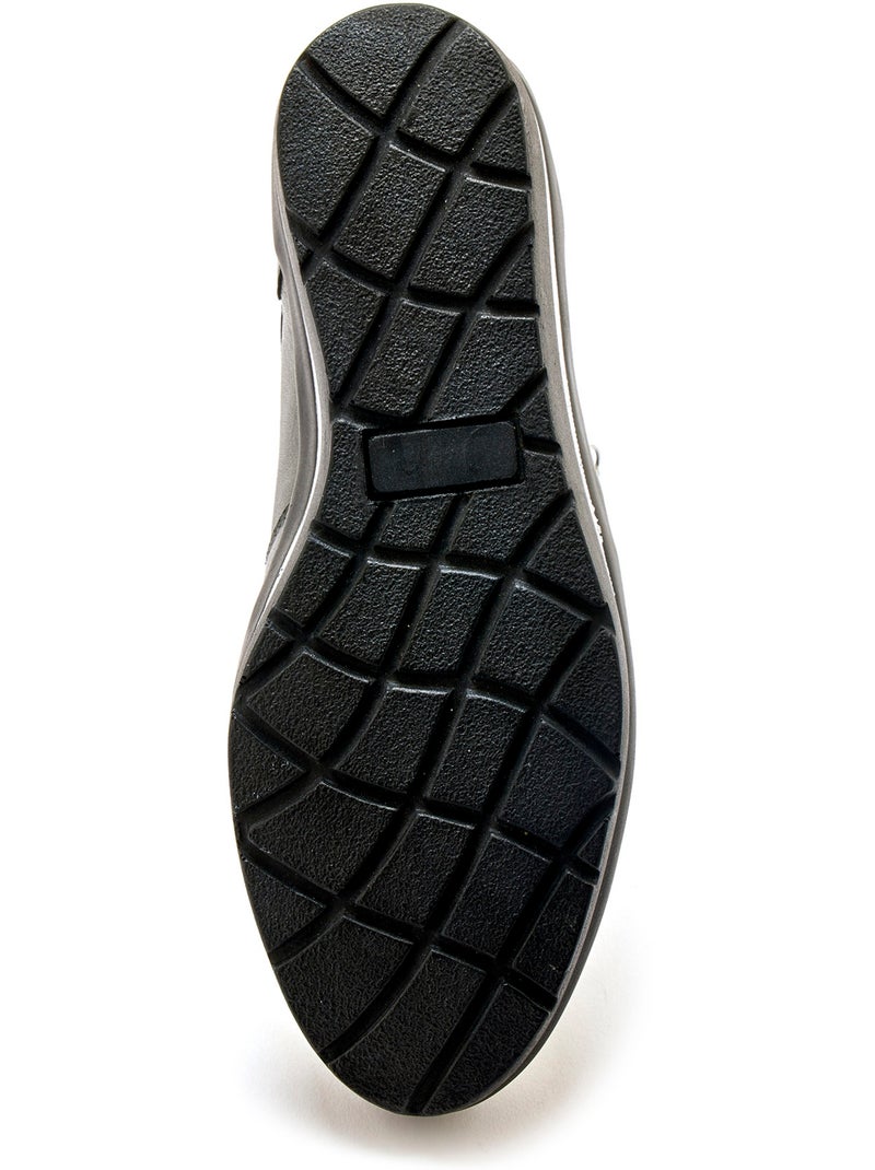 Derbies cuir détails métallisés - PEDICONFORT Gris - Kiabi