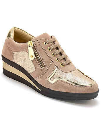 Derbies cuir détails métallisés - PEDICONFORT
