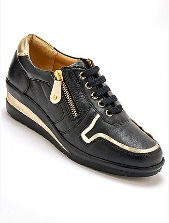 Derbies cuir détails métallisés - PEDICONFORT