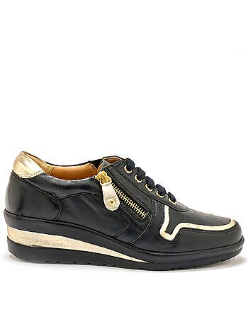 Derbies cuir détails métallisés - PEDICONFORT