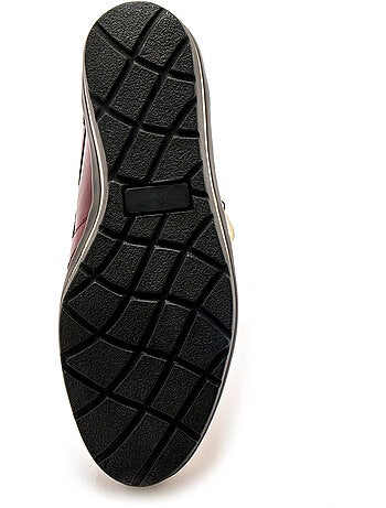 Derbies cuir détails métallisés