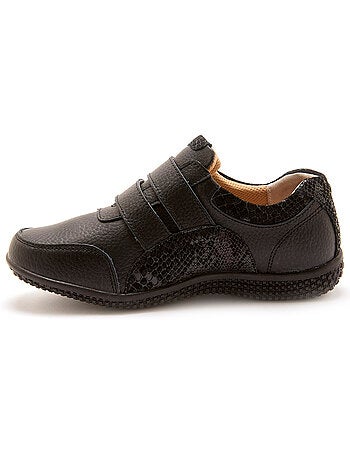 Derbies cuir fantaisie à scratchs - PEDICONFORT