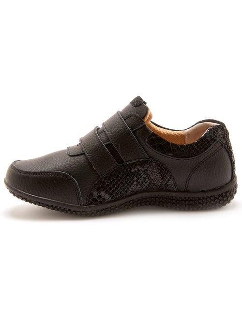 Derbies cuir fantaisie à scratchs - PEDICONFORT - Kiabi