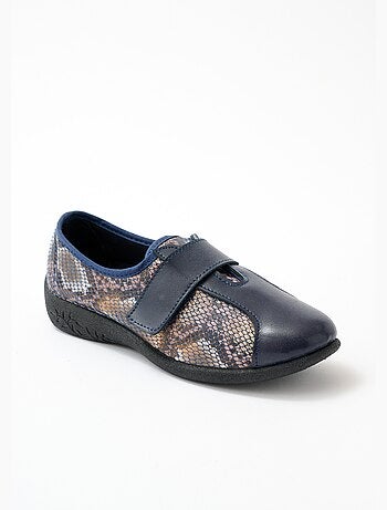 Derbies cuir grande largeur extensibles - Afibel