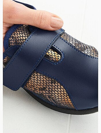 Derbies cuir grande largeur extensibles - Afibel