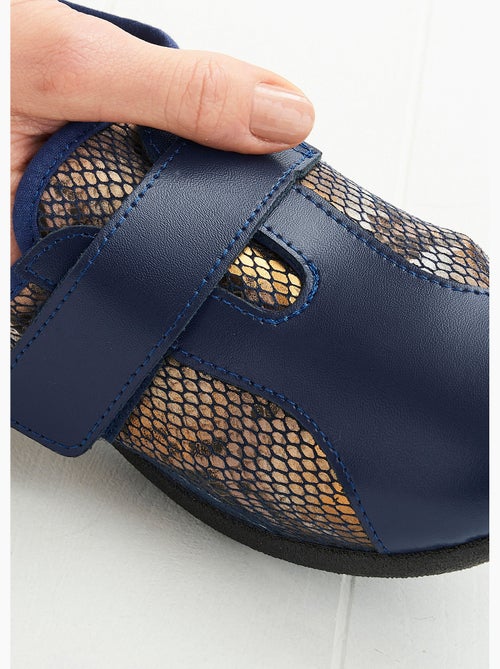 Derbies cuir grande largeur extensibles - Afibel - Kiabi