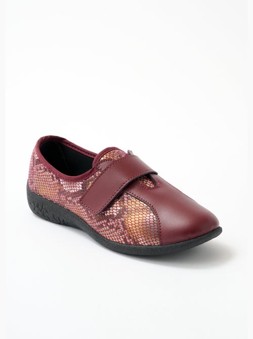Derbies cuir grande largeur extensibles - Afibel - Kiabi